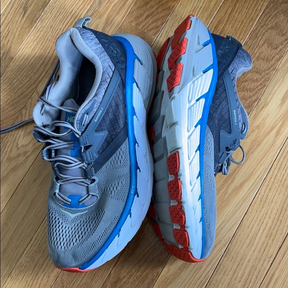 Hoka One One Gaviota 2  Blue Gray Men Size 11M - Picture 9 of 10